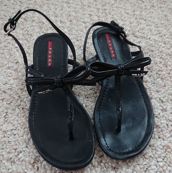 prada linea rossa sandals
